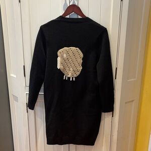 Black Sheep Sweater Long Cardigan